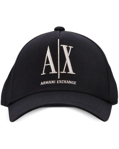 Armani Exchange ロゴ キャップ - ブラック