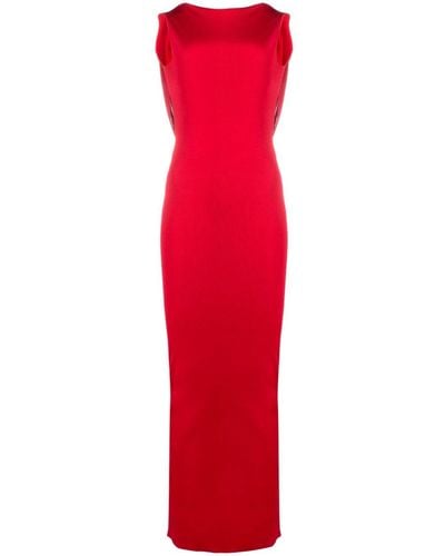 Givenchy Draped Open-back Maxi Dress - Red