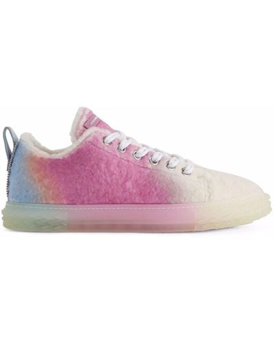 Giuseppe Zanotti Blabber Sneakers Met Textuur - Roze