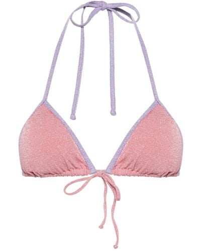 Mc2 Saint Barth Leah Triangle Bikini Top - Pink