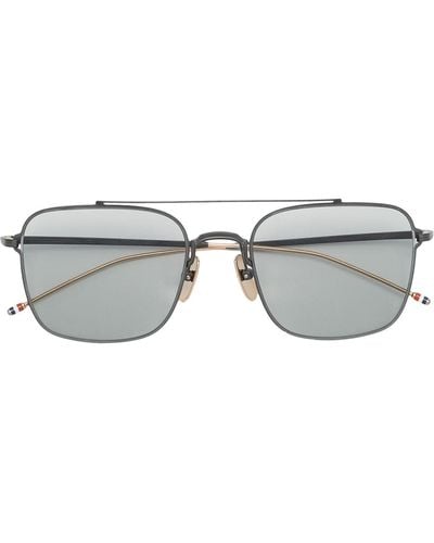 Thom Browne Tb120 Pilot-frame Sunglasses - Multicolour