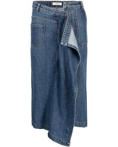 Goen.J Denim Rok - Blauw