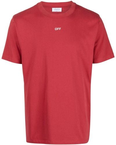 Off-White c/o Virgil Abloh Noise Arrow Cotton T-shirt - Red