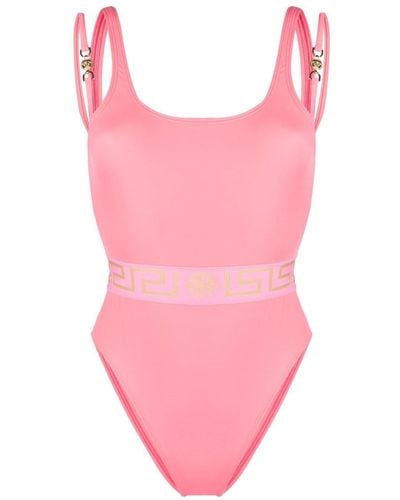 Versace Badeanzug mit Print - Pink
