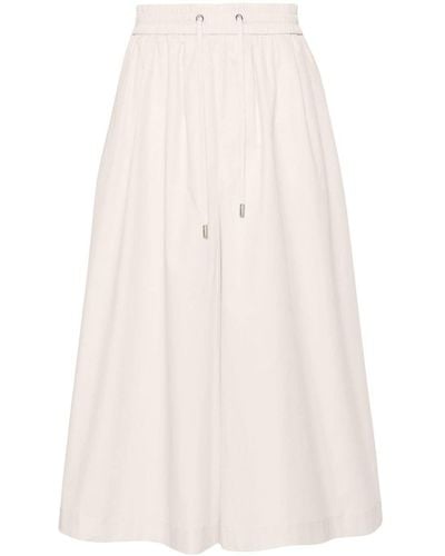 Peserico Wide-leg Cropped Trousers - White