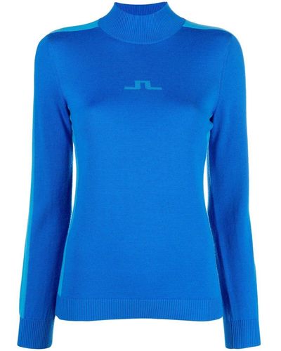 J.Lindeberg Adia Fine-knit Sweater - Blue