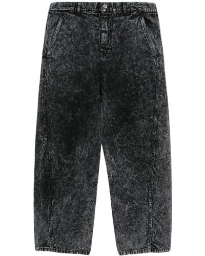 OAMC Gerade Jeans mit Acid-Wash-Effekt - Grau