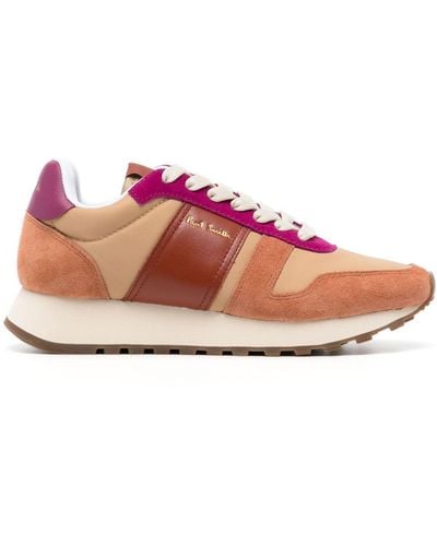 Paul Smith Eighties Colour-blocked Trainers - Pink