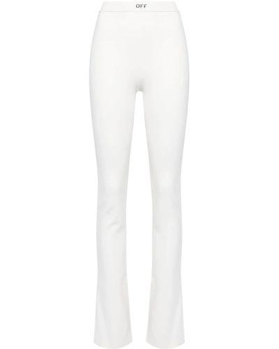 Off-White c/o Virgil Abloh Sleek Split Flared leggings - White