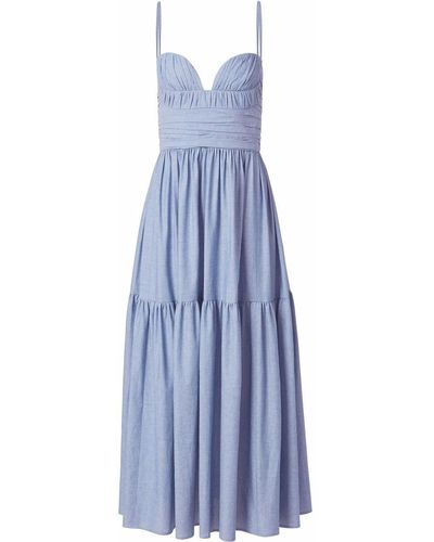 Carolina Herrera Gelaagde Midi-jurk - Blauw