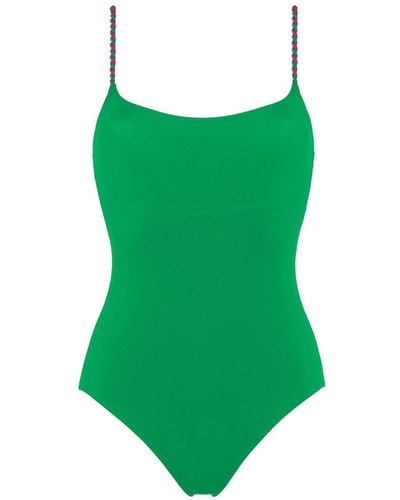 Eres Carnaval Twisted-straps Swimsuit - Green