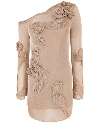 Cult Gaia Bowie Knitted Minidress - Natural