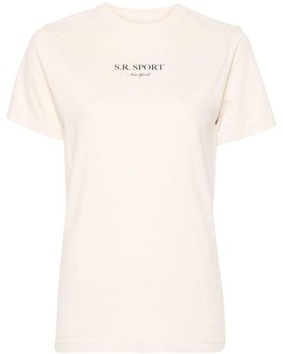 Sporty & Rich Camiseta con logo estampado - Neutro