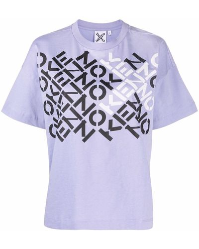 KENZO ロゴ Tシャツ - パープル