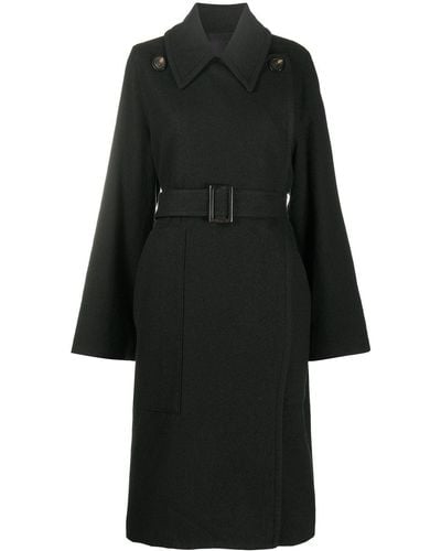 Rick Owens Belted Military-inspired Coat - Black