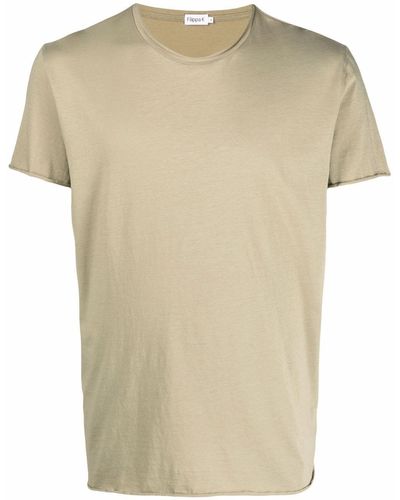 Filippa K T-shirt Met Omgeslagen Afwerking - Groen