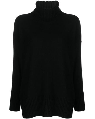 Antonelli Roma Holiday Roll-neck Sweater - Black