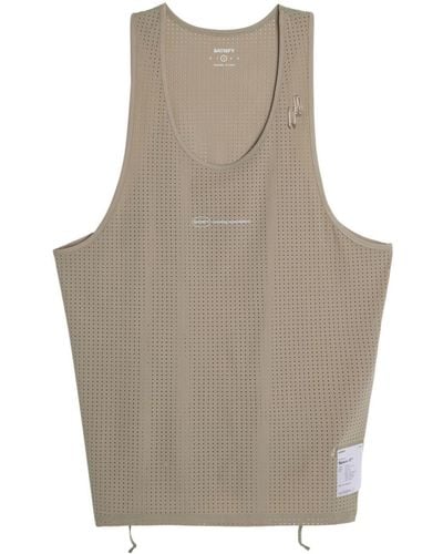 Satisfy Space-o Perforated Tank Top - Natural