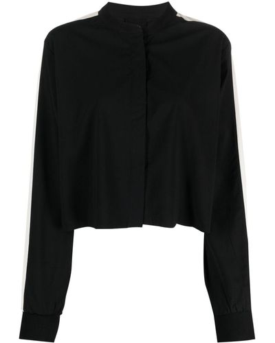 Thom Krom Blouse Met Gestreept Detail - Zwart