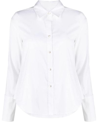 Twp Button-up Long-sleeved Shirt - White