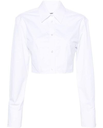 Alexander Wang Cropped Boned Shirt - White