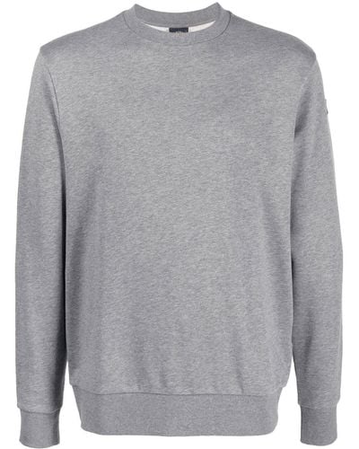 Paul & Shark Logo-print Crew-neck Sweatshirt - Gray