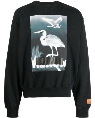 Heron Preston Sweatshirt mit Censored-Print - Schwarz
