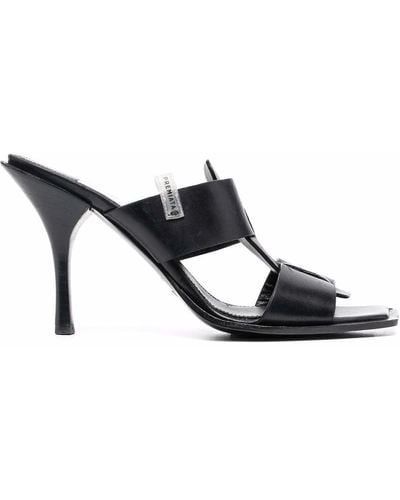 Premiata Double-strap Leather Sandals - Black