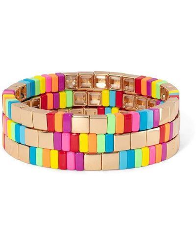 Roxanne Assoulin Chasing Rainbows Triple-bracelet Set - Metallic
