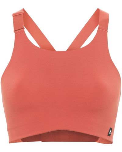 On Shoes Endurance Logo-patch Bra - Red