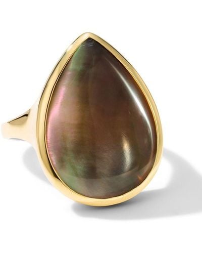 Ippolita 18kt Yellow Gold Rock Candy Shell Cabochon Doublet Ring - Metallic