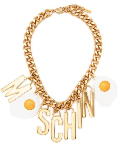 Moschino Fried Egg ロゴ ブレスレット - メタリック