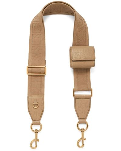 Marc Jacobs The Leather Cargo Webbing Strap - Natural