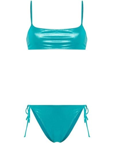 Mc2 Saint Barth Sadie Laminated Bikini - Blue
