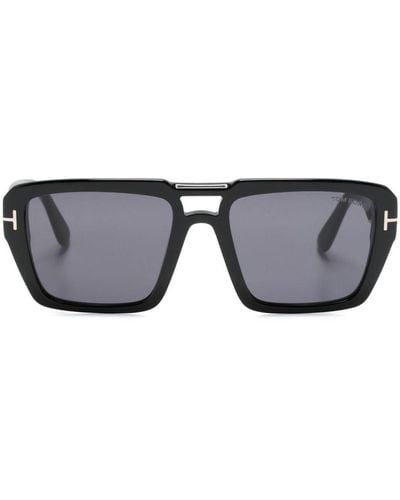 Tom Ford Redford Square-frame Sunglasses - Gray