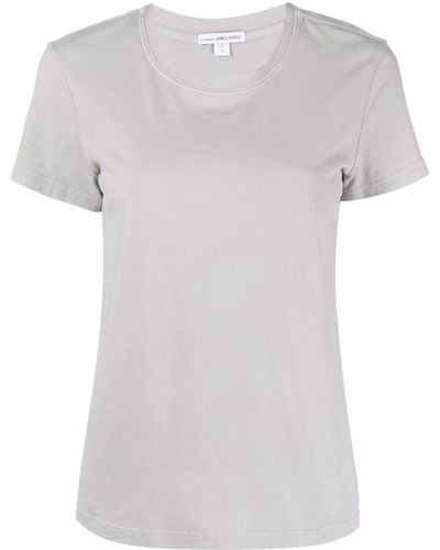 James Perse Round-neck Cotton T-shirt - Grey