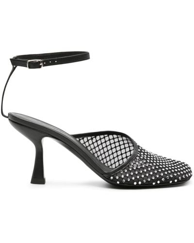 Christopher Esber Minette Veil 80mm Court Shoes - Black