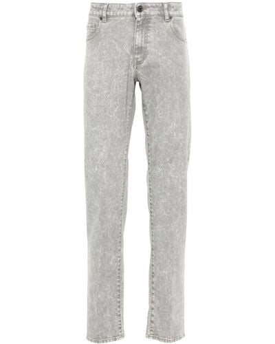 Peserico Marbled Regular Jeans - Gray