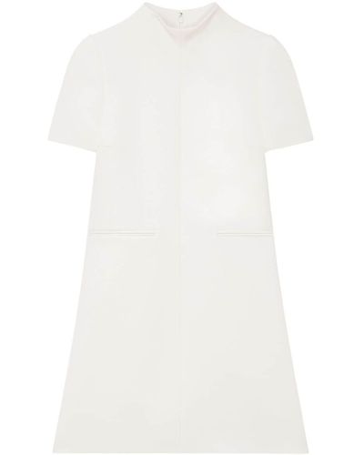 Courreges Twill A-line Dress - White