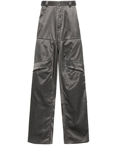 Y. Project Pop-up Wide-leg Pants - Grey