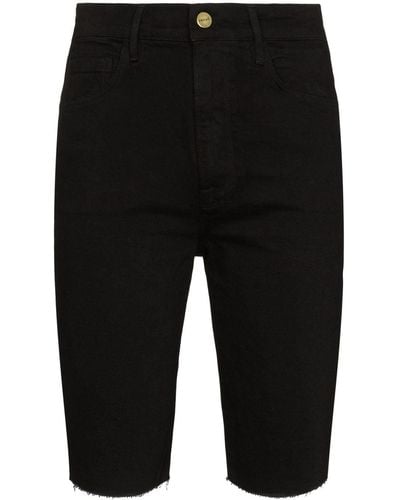 FRAME Le Vintage Bermuda Shorts - Black