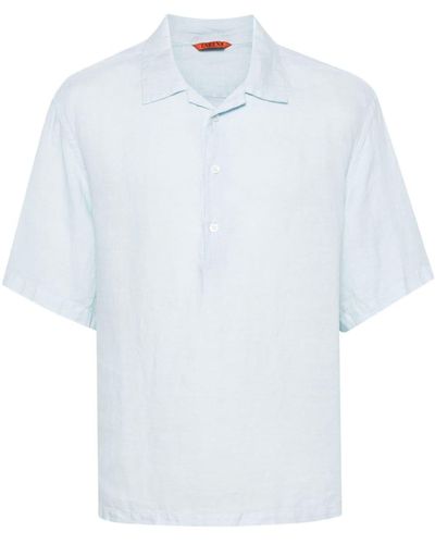 Barena Short-sleeves Liinen Shirt - White
