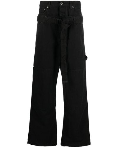Off-White c/o Virgil Abloh Double-waistband Jeans - Black