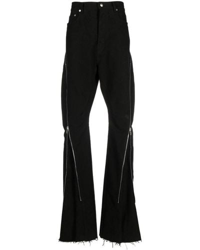 Rick Owens Jeans con zip - Nero