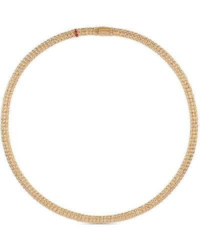 Officina Bernardi 18kt Yellow Gold Enigma Ruby And Diamond Necklace - White