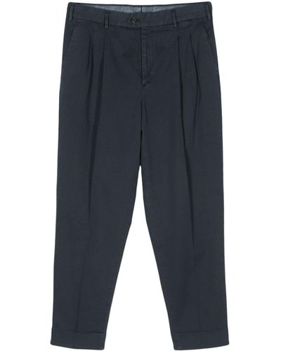 PT Torino The Reporter low-rise tapered trousers - Blau