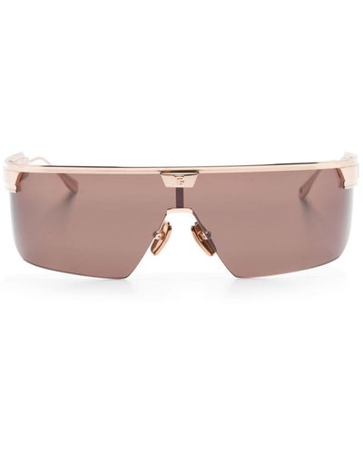 BALMAIN EYEWEAR Major Rectangular-frame Sunglasses - Pink