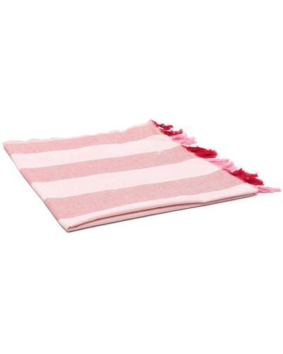 Mc2 Saint Barth Foutas Striped Beach Towel - Pink