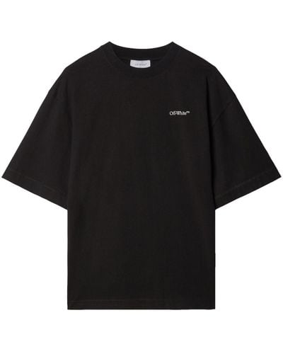 Off-White c/o Virgil Abloh Camiseta con estampado Scratch - Negro