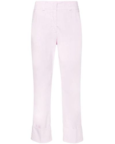 Peserico Cropped-Hose mit Umschlag - Pink